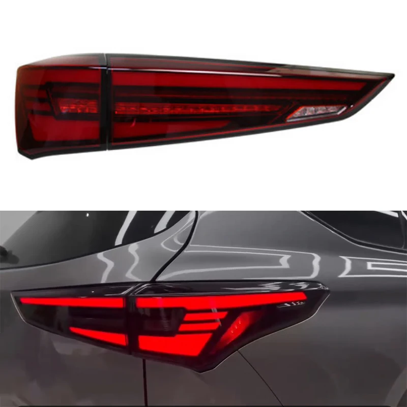 Car LED taillight fit for Toyota Crown Kluger Highlander 2022 taillight assembly modified LED running lights water turn signal
Car LED taillight fit for Toyota Crown Kluger Highlander 2022 taillight assembly modified LED running lights water turn signal