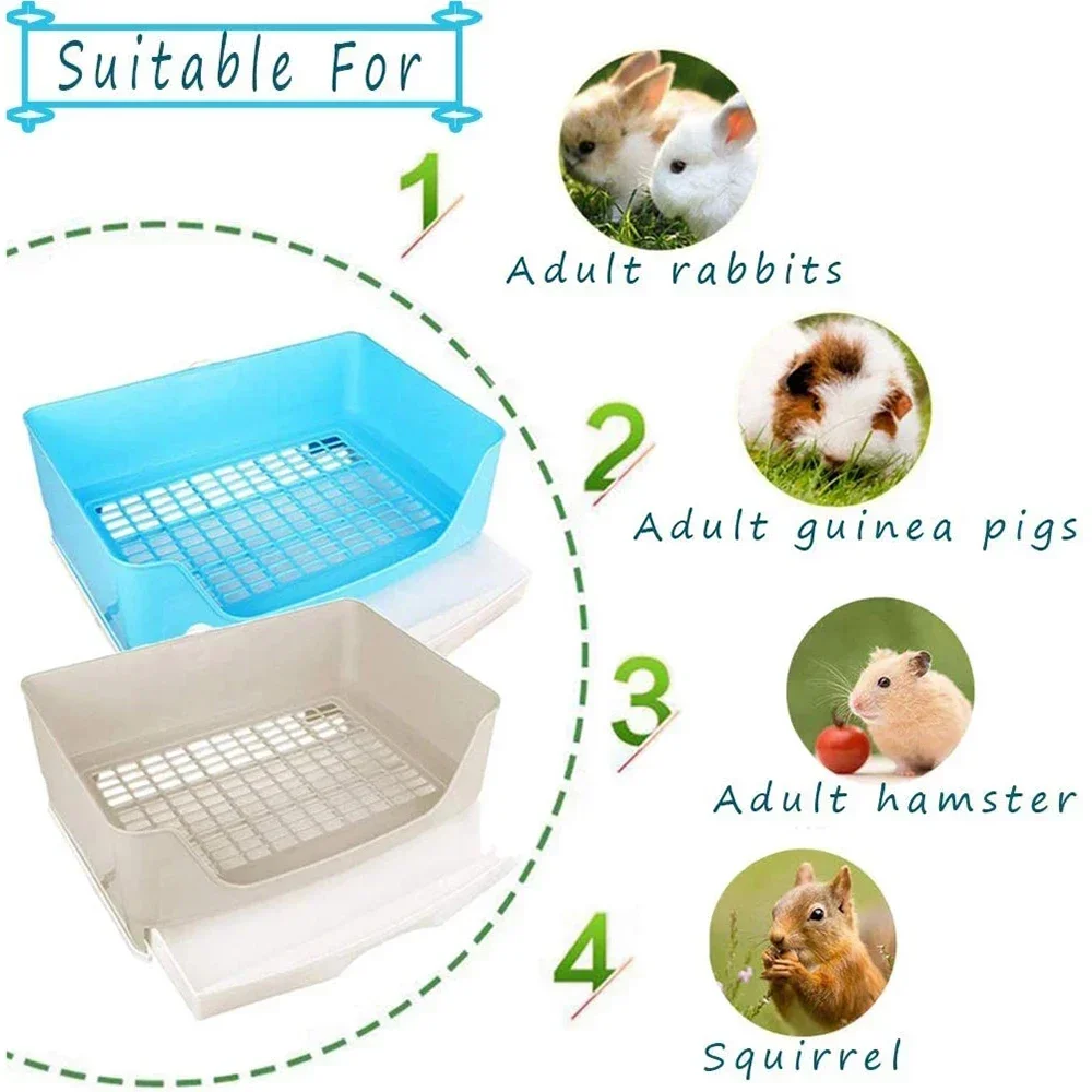 

Hamster Drawer Fixed Easy Toilet Clean In Guinea Rabbit Small Adult Large Pet Potty Cage Trainer Pig Animal Anti-overturning