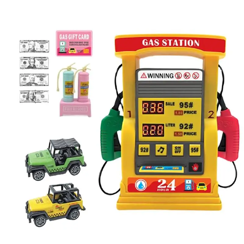 

Petrol Station Toys For Kids Analog Voice Prompt Intelligent Petrol Station Early Developmental Toy Parent-child Interactive