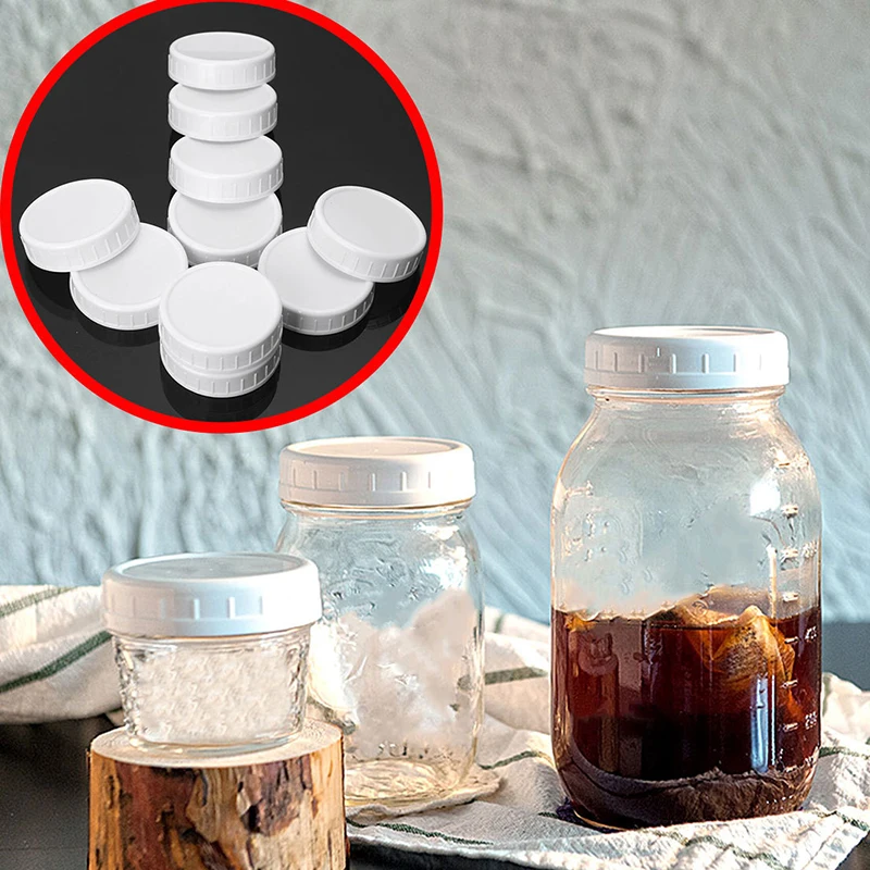 10pc White Mason Canning Drinking Jars Lid 70mm/86mm Inner Diameter Plastic Covers Unlined Ribbed Lids Storage Caps Replacements
10pc White Mason Canning Drinking Jars Lid 70mm/86mm Inner Diameter Plastic Covers Unlined Ribbed Lids Storage Caps Replacements