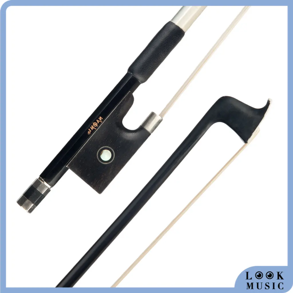 

LOOK 4/4 Violin Bow Carbon Fiber Violin Bow Ebony Frog For Beginner /Students Violin Parts Accessories Well Balanced