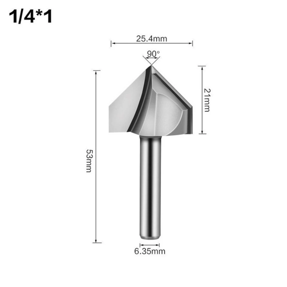 1PC 1/4 Inch Shank 90 Degree V Groove Router Bit Set CNC Engraving Drill Bits Solid Hardened Steel Router Bits High Quality
1PC 1/4 Inch Shank 90 Degree V Groove Router Bit Set CNC Engraving Drill Bits Solid Hardened Steel Router Bits High Quality