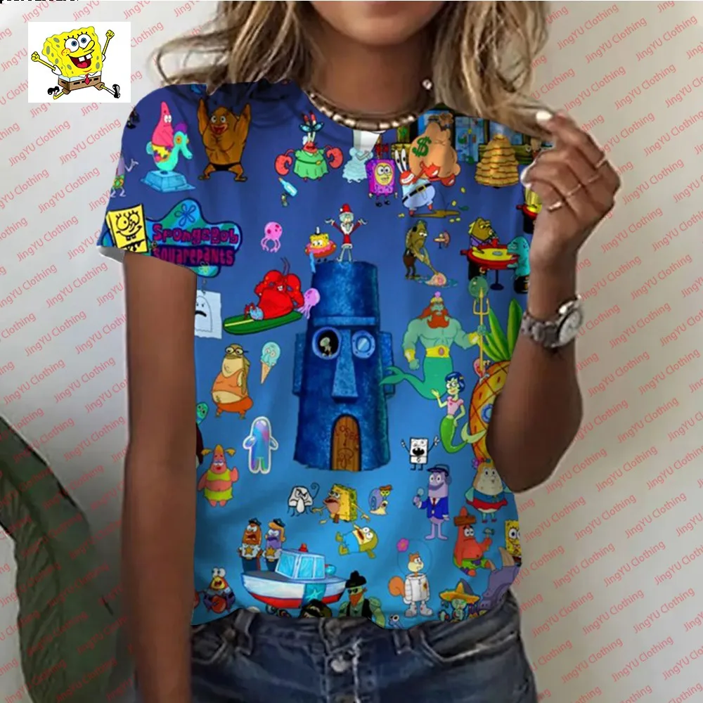 3D Printing Potdemiel SpongeBob SquarePants Men's Women's T-Shirt Harajuku O-Neck Short Sleeve T-Shirt Cute Children's T-Shirt
3D Printing Potdemiel SpongeBob SquarePants Men's Women's T-Shirt Harajuku O-Neck Short Sleeve T-Shirt Cute Children's T-Shirt