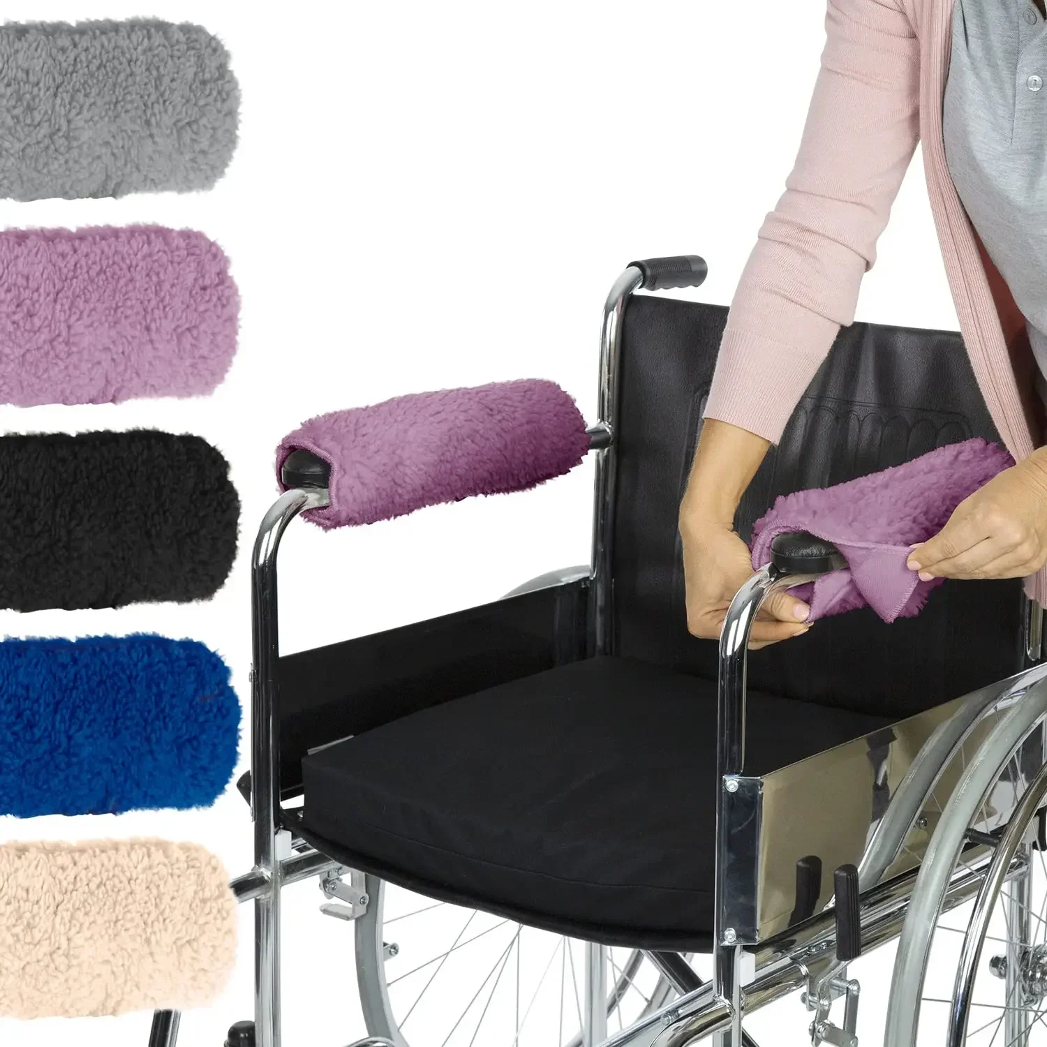 Armrest Covers - Memory Foam Sheepskin Pad for Chair and wheelchair Soft Support Cushion Accessories for Padded Arm Rest
Armrest Covers - Memory Foam Sheepskin Pad for Chair and wheelchair Soft Support Cushion Accessories for Padded Arm Rest
