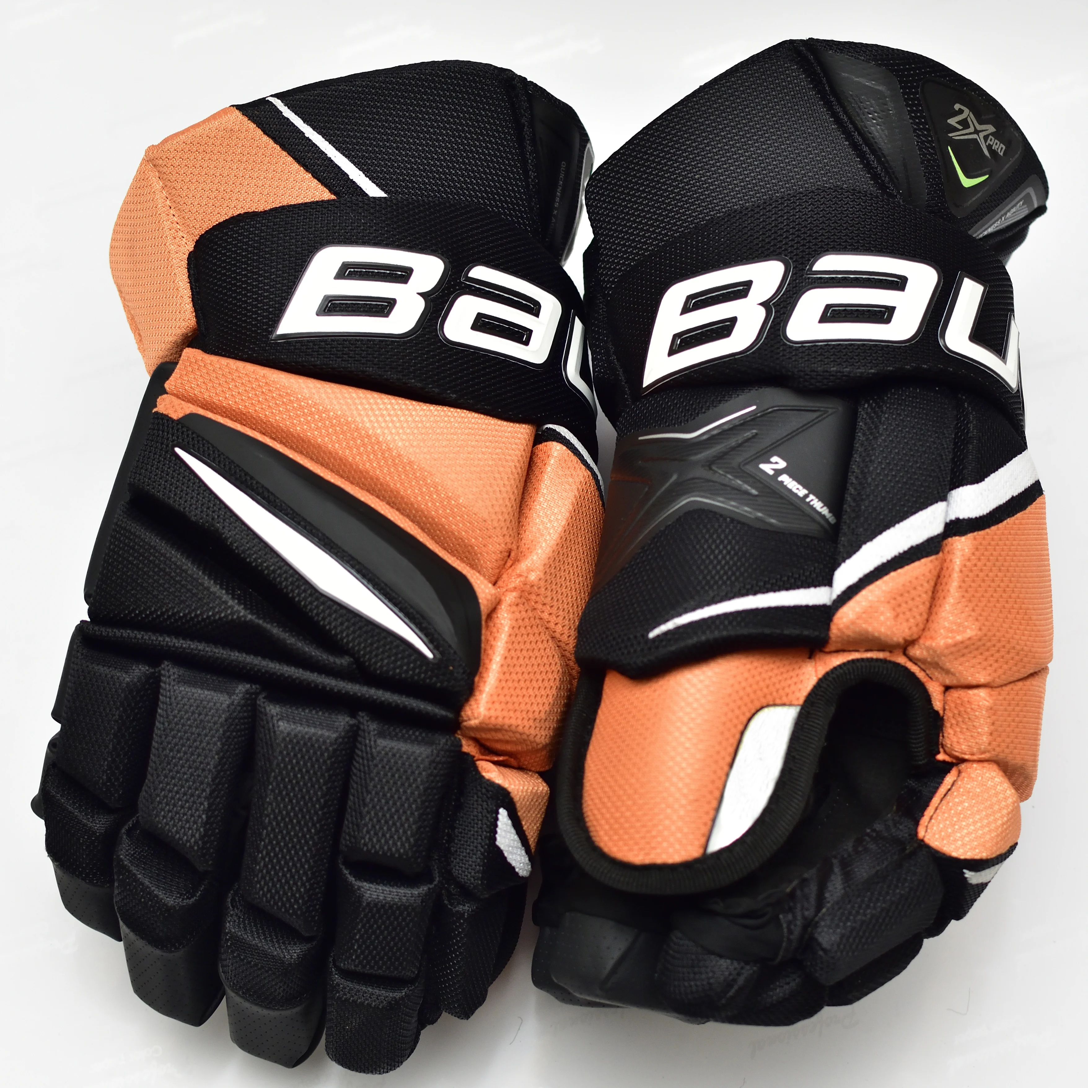 

[2-Pairs][2X]Top level BAU 2X pro Ice Hockey Gloves Four Colors 11"12" Professional Protective Hockey Glove