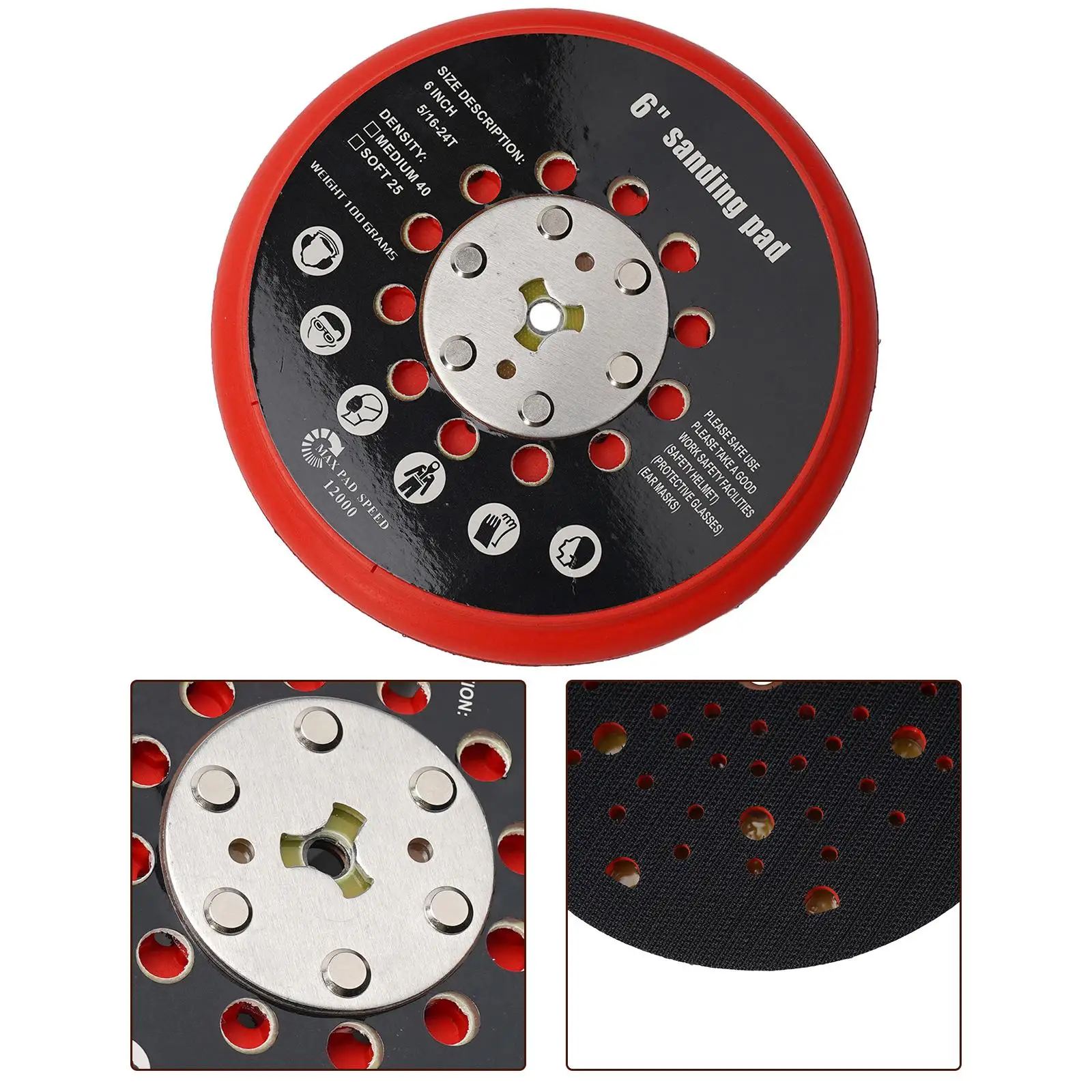 1pc 6 Inch 150mm Sanding Pad Hook And Loop Backing Pad Polishing Pad For RSM6044 RSM6045 RSM6046 GET75-6N Sander Sanding Disc
1pc 6 Inch 150mm Sanding Pad Hook And Loop Backing Pad Polishing Pad For RSM6044 RSM6045 RSM6046 GET75-6N Sander Sanding Disc