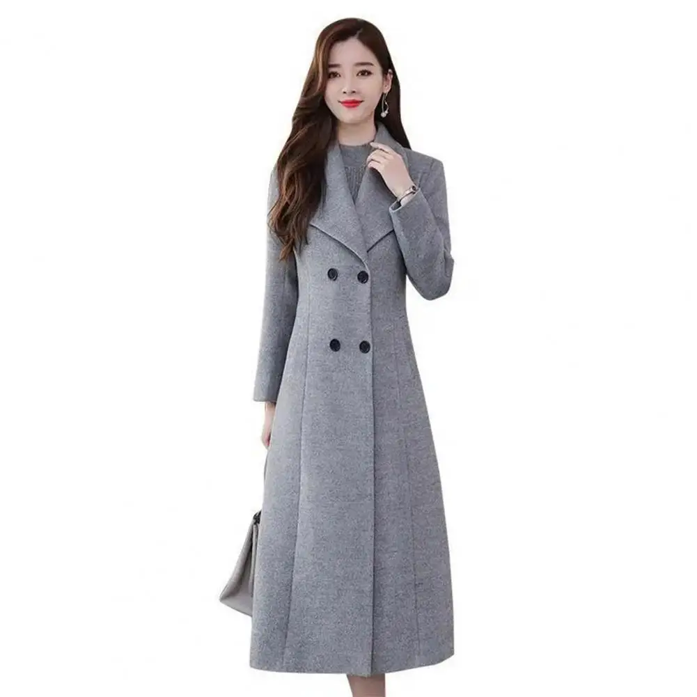 Popular Plus Size Woolen Coat Pockets Women Autumn Winter Buttons Placket Solid Mid-Calf Length Cardigan Coat Coldproof
Popular Plus Size Woolen Coat Pockets Women Autumn Winter Buttons Placket Solid Mid-Calf Length Cardigan Coat Coldproof