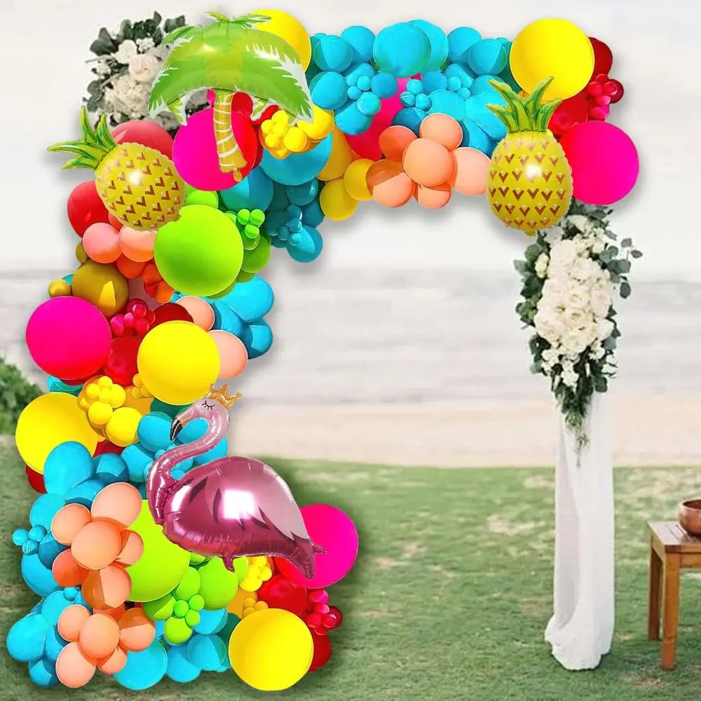 Ярко-розовый тропический светло-зеленый Гавайский праздник для мальчиков на день рождения
Ярко-розовый тропический светло-зеленый Гавайский праздник для мальчиков на день рождения