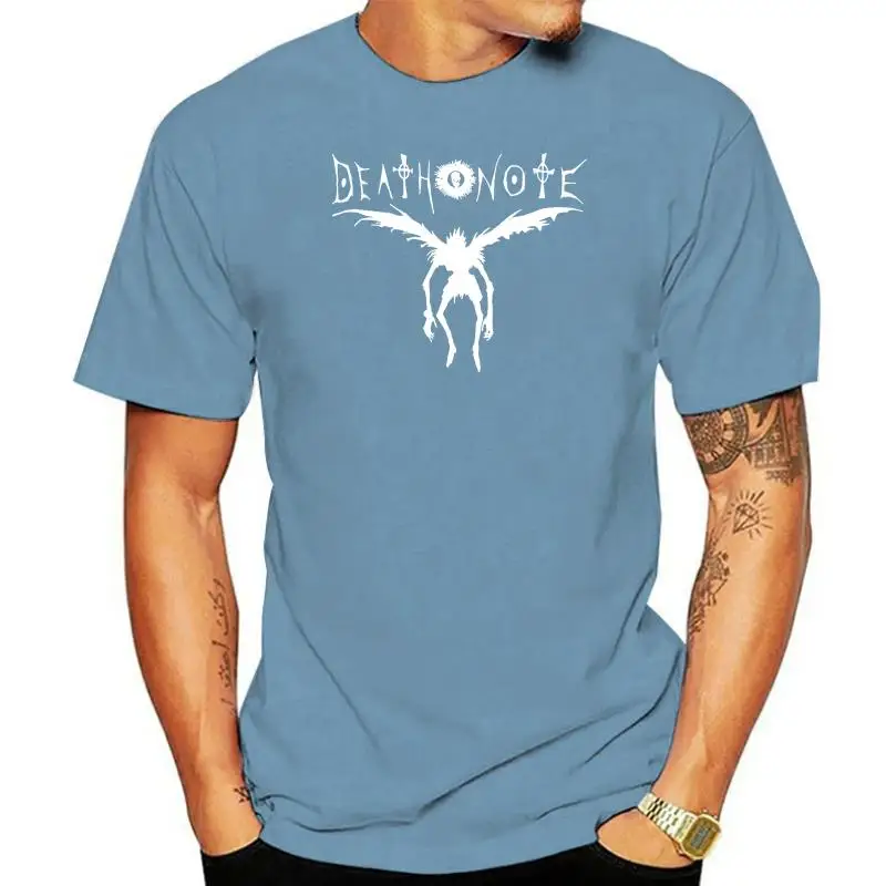 Мужская футболка дешевая распродажа 100% хлопок волнистое соединение Death Note модель