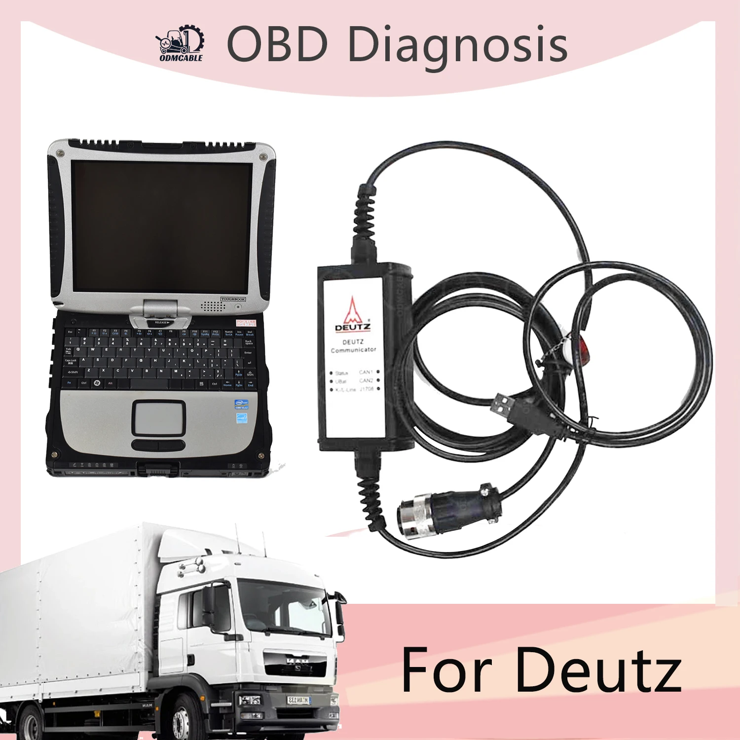 

OBD Diagnosis cf19 laptop kit with serdia software for deutz engine communicator deutz decom diagnostic scanner