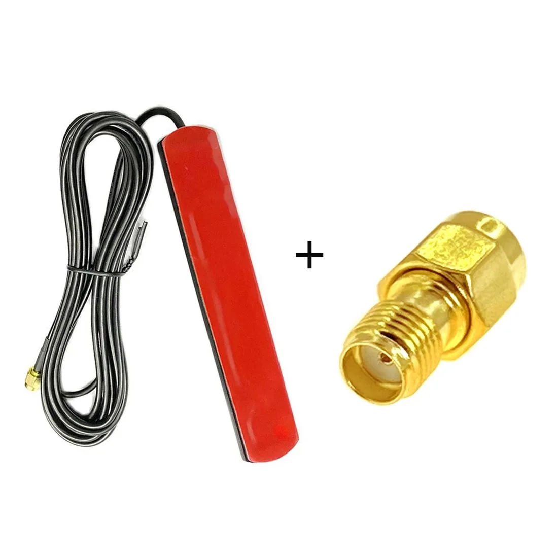 

433Mhz Patch Antenna 2.15dbi RG174 Cable 3m SMA Male Connector + Rp-Sma Plug Switch Sma Female Straight Adapter