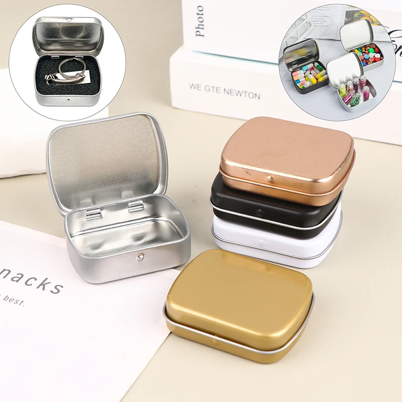 Mini Tin Box Metal Hinged Empty Tins With Lid Portable Rectangular Small Storage Container Candy Pill Cases For Home Organizer
Mini Tin Box Metal Hinged Empty Tins With Lid Portable Rectangular Small Storage Container Candy Pill Cases For Home Organizer