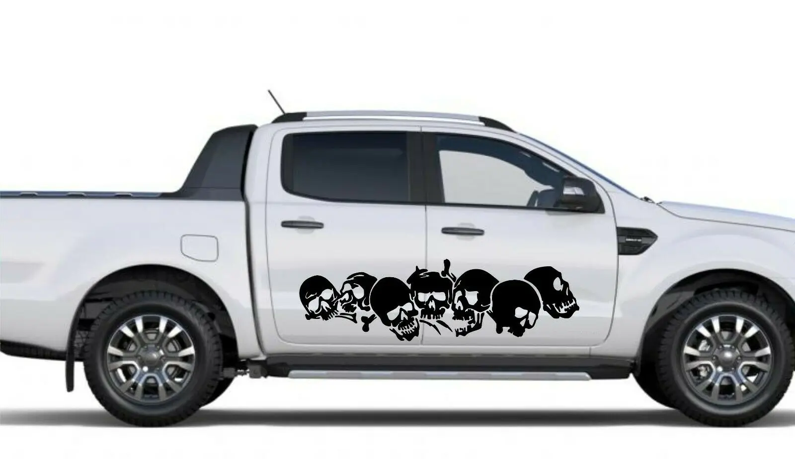 

SKULLS PILE (pair) car graphics decal stripes van sticker side decals camper