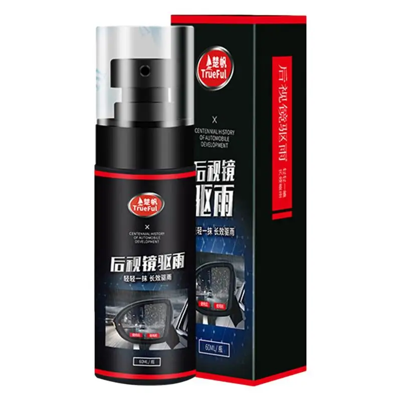 

Car Glass Anti Fog Agent Hydrophobic Car Mirror Rainproof Spray 60ml Vehicle Rain Coating Remove Rain Dirt Grime For Windshield