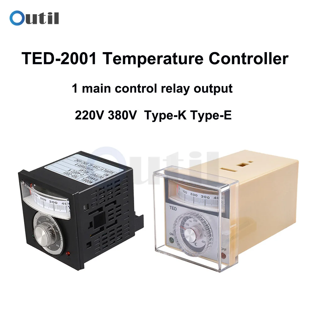 Pointer Temperature Controller K Type E Type Digital Thermostat 400 Celsius 220V 380V AC TED-2001 for Temperature Njection
Pointer Temperature Controller K Type E Type Digital Thermostat 400 Celsius 220V 380V AC TED-2001 for Temperature Njection