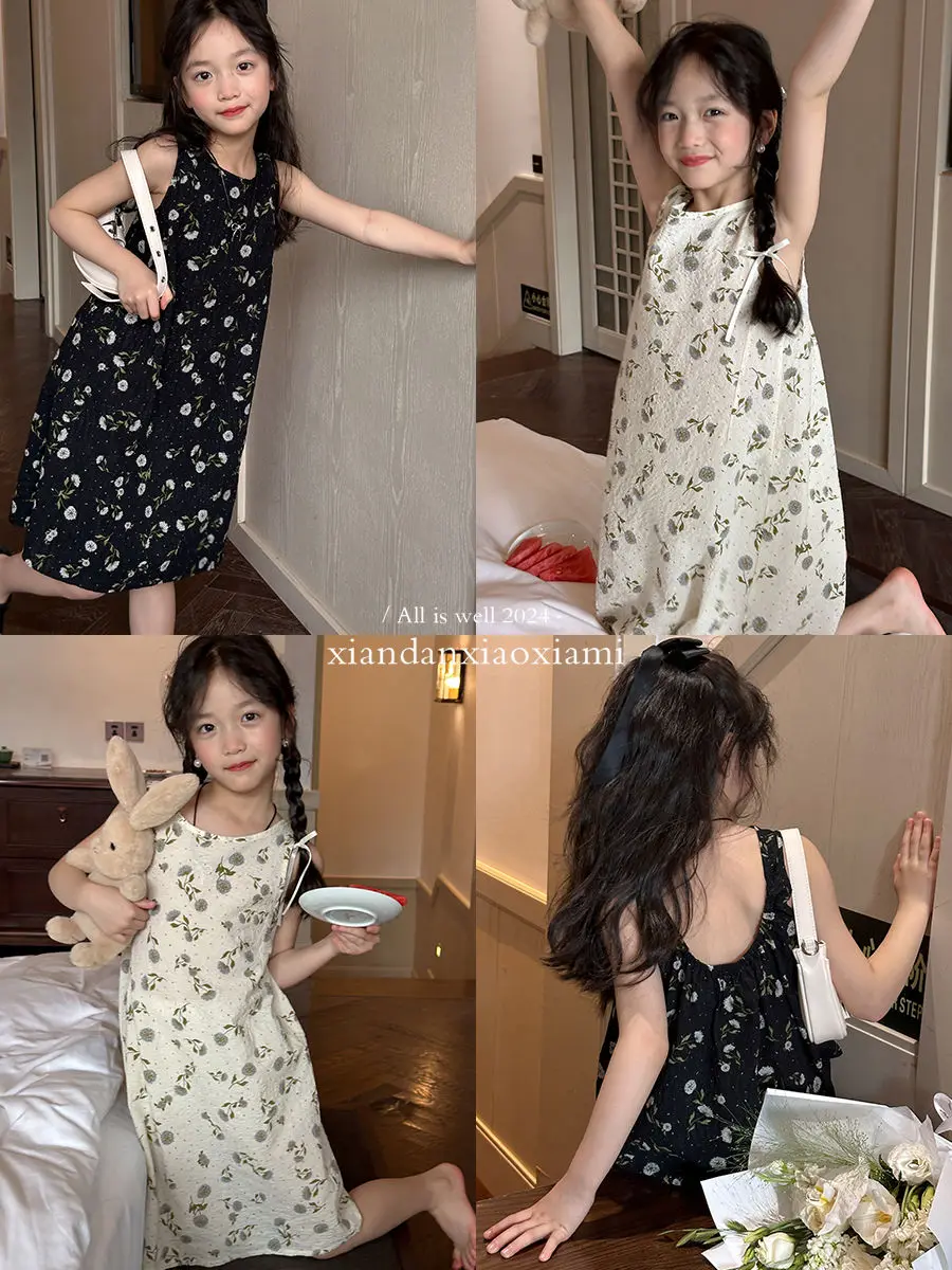 2024 Floral Girls Casual Dresses Children's Clothing Summer New Korean Girl's Vest Skirt Floral Dress Sweet Girls Dresses
2024 Floral Girls Casual Dresses Children's Clothing Summer New Korean Girl's Vest Skirt Floral Dress Sweet Girls Dresses