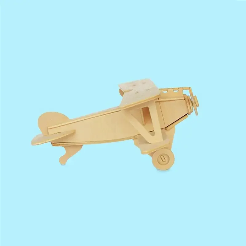 

1Model Wooden Airplane Plane Puzzlekits Kids Wood Jigsaw Airplanes3D Craft Buildadultsdiy Kit Puzzles Handicraft Flying Assemble