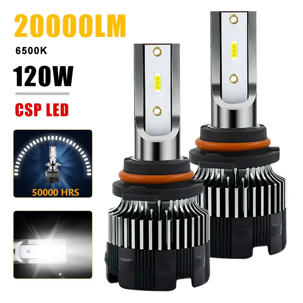 H4 LED Car Headlight 20000LM H7 Headlight Bulb H1 H119005 9006 120W 6500K CSP Chip Bulbs Turbo Fog Light 12-24V Car spot light
H4 LED Car Headlight 20000LM H7 Headlight Bulb H1 H119005 9006 120W 6500K CSP Chip Bulbs Turbo Fog Light 12-24V Car spot light