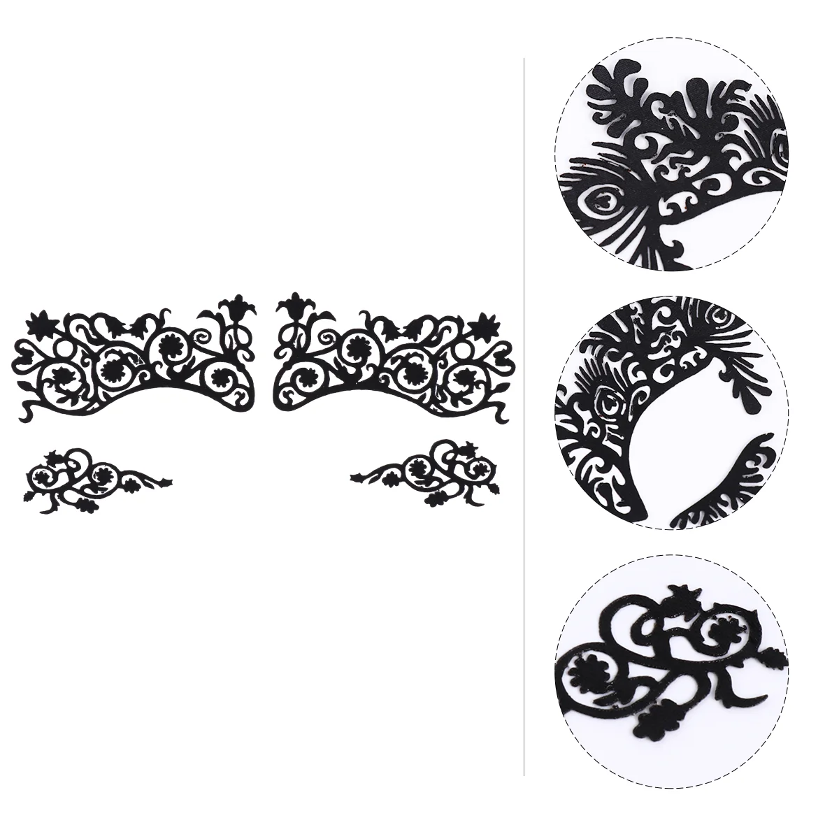 

Lace Eye Stickers Eyeliner Makeup Decals Face Eyeshadow Temporary Tattoos Hollow