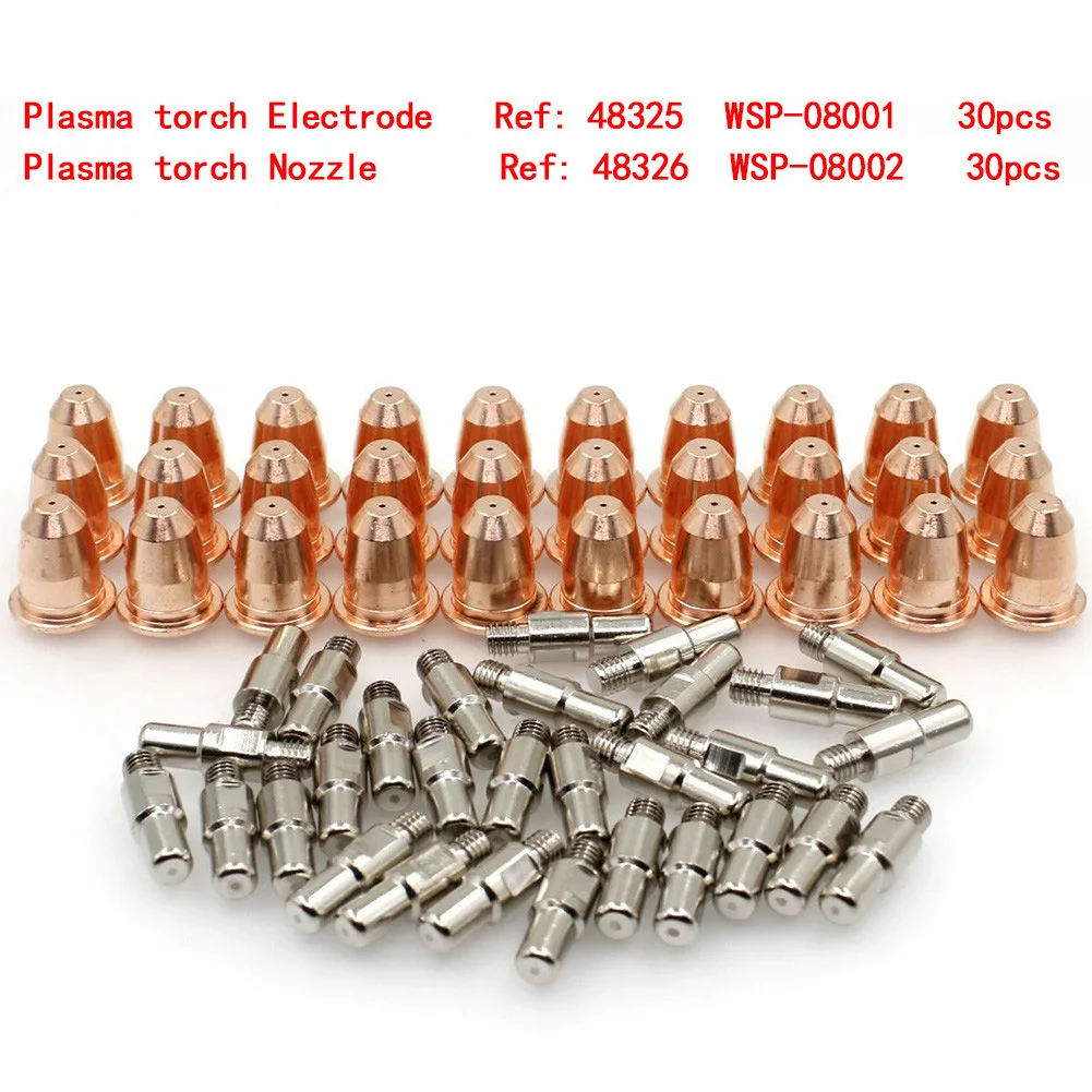 60pcs Plasma Electrode Tips Nozzle For Klutch 275i 375i P400DV P300i Torch Plasma Cutters Welding Equipment Accessories Tools
60pcs Plasma Electrode Tips Nozzle For Klutch 275i 375i P400DV P300i Torch Plasma Cutters Welding Equipment Accessories Tools