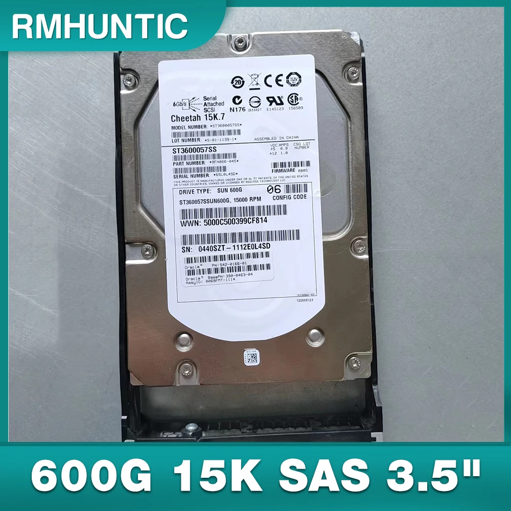 

HDD For Server Hard Disk ST3600057SS 9FN066-150 0W347K 600G 15K SAS 3.5" 6G Hard Drive