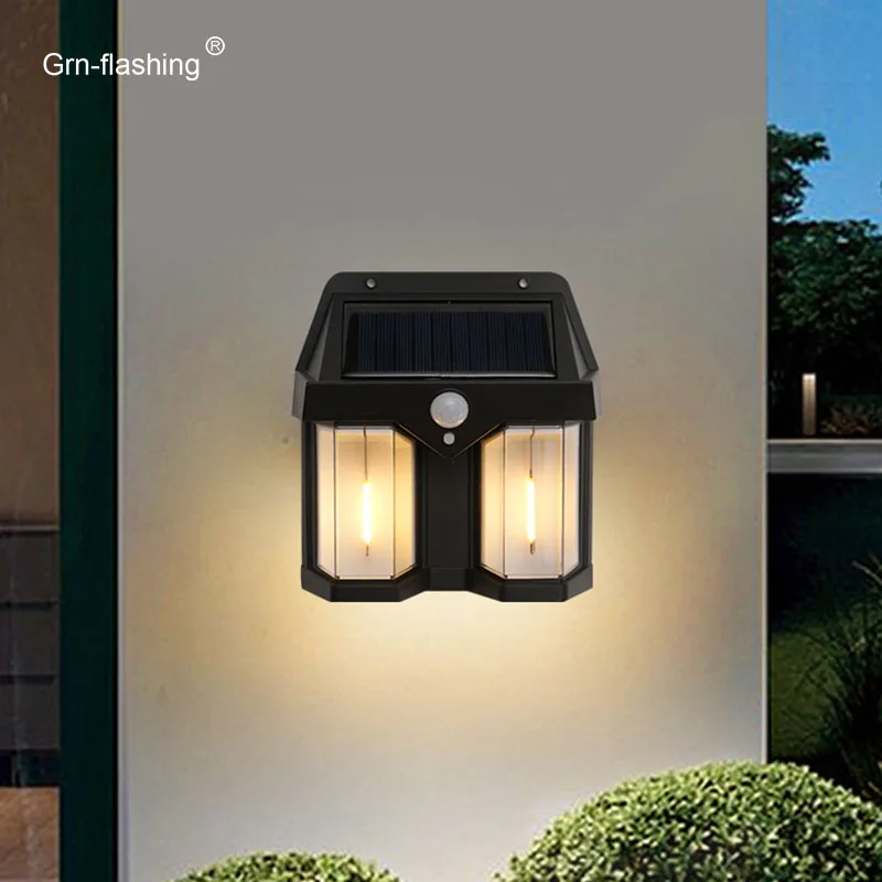 

Solar Tungsten Wall Light PIR Motion Sensor IP65 Waterproof Outdoor Solar LED Lamp 3 Lighting Modes for Garden Courtyard