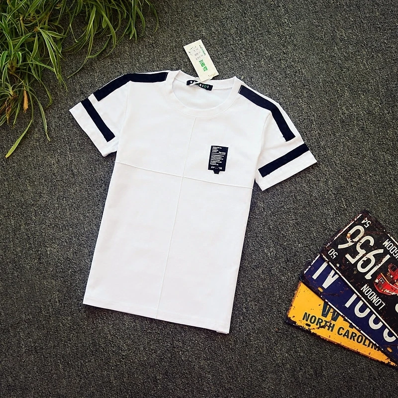 Men's Summer Short Sleeve Slim Tee Fashion Shirt Personality Teenager Top
Men's Summer Short Sleeve Slim Tee Fashion Shirt Personality Teenager Top