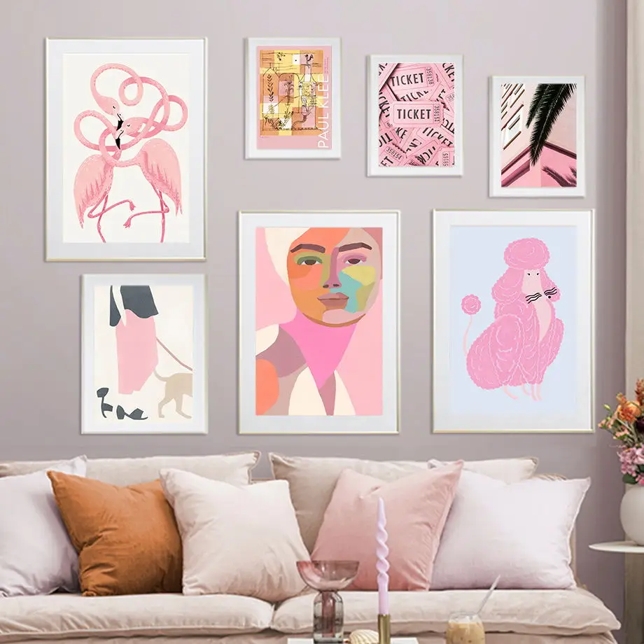 Flamingo Wall Art Print Canvas Painting Woman Dog Hotel Pink Facade Palm Leaf Abstract Nordic Poster Pictures Living Room Decor
Flamingo Wall Art Print Canvas Painting Woman Dog Hotel Pink Facade Palm Leaf Abstract Nordic Poster Pictures Living Room Decor