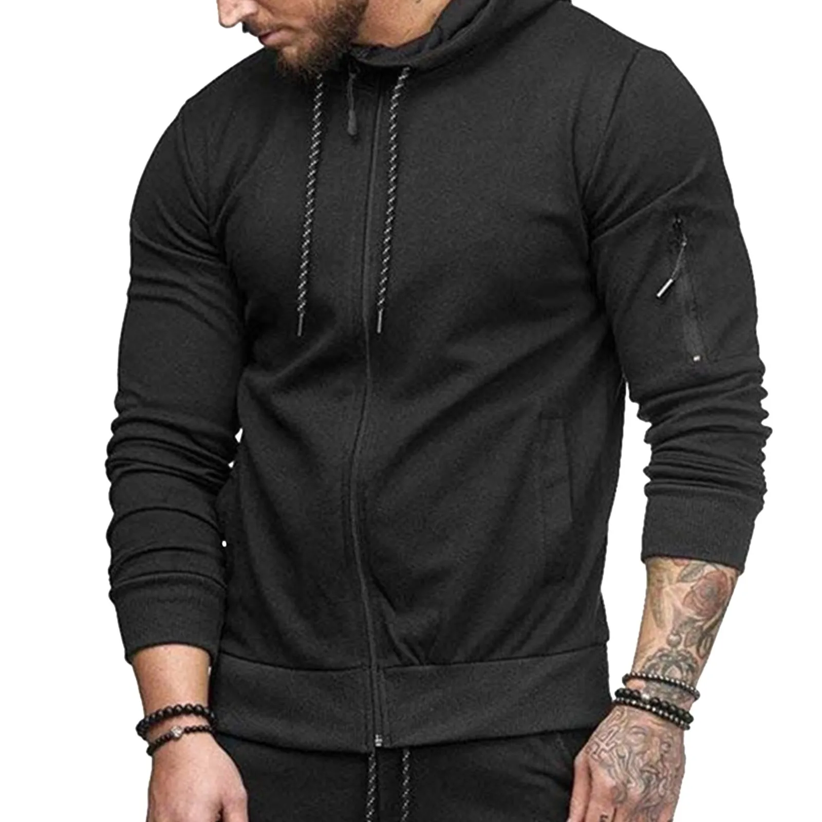 Men'S Blouse Pocket Drawstring Zipper Sweatshirt Hooded Solid Color Basic Tops Shirt Male Jackets Casual Long Sleeve Sweatshirt
Men'S Blouse Pocket Drawstring Zipper Sweatshirt Hooded Solid Color Basic Tops Shirt Male Jackets Casual Long Sleeve Sweatshirt