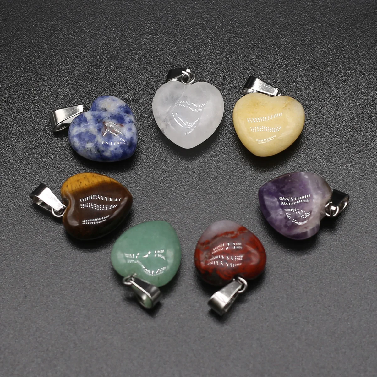Natural Stone Amethysts Pendants Heart Shape Tiger Eye Crystal for Jewelry Making Diy Women Trendy Necklace Earring Gifts
Natural Stone Amethysts Pendants Heart Shape Tiger Eye Crystal for Jewelry Making Diy Women Trendy Necklace Earring Gifts