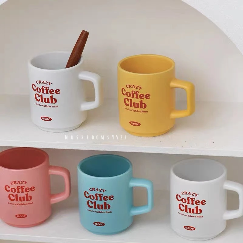 Niche Retro Letters Clash Ginger Mug Couple Mug Office Coffee Ceramic Breakfast Cup Girls Gift Korean
Niche Retro Letters Clash Ginger Mug Couple Mug Office Coffee Ceramic Breakfast Cup Girls Gift Korean