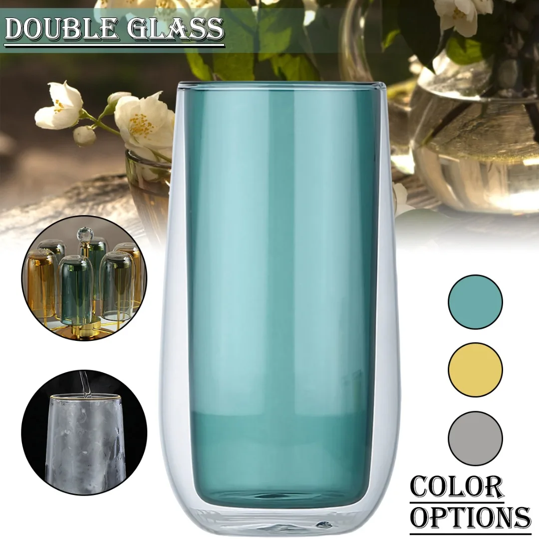 Heat Resistant Double Wall Glass Cup Beer Milk Coffee Juice Water Cups Colour Transparent Cup Glass Home Simple Drinkware Mug
Heat Resistant Double Wall Glass Cup Beer Milk Coffee Juice Water Cups Colour Transparent Cup Glass Home Simple Drinkware Mug