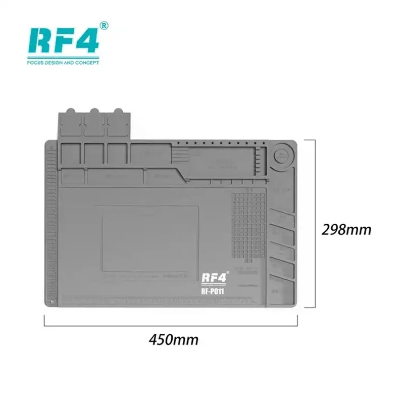 Антистатическая теплоизоляционная подставка RF4 RF-PO11 450*298 мм, базовый Коврик для микроскопа, системная плата, интегральная микросхема, паяльная платформа
Антистатическая теплоизоляционная подставка RF4 RF-PO11 450*298 мм, базовый Коврик для микроскопа, системная плата, интегральная микросхема, паяльная платформа