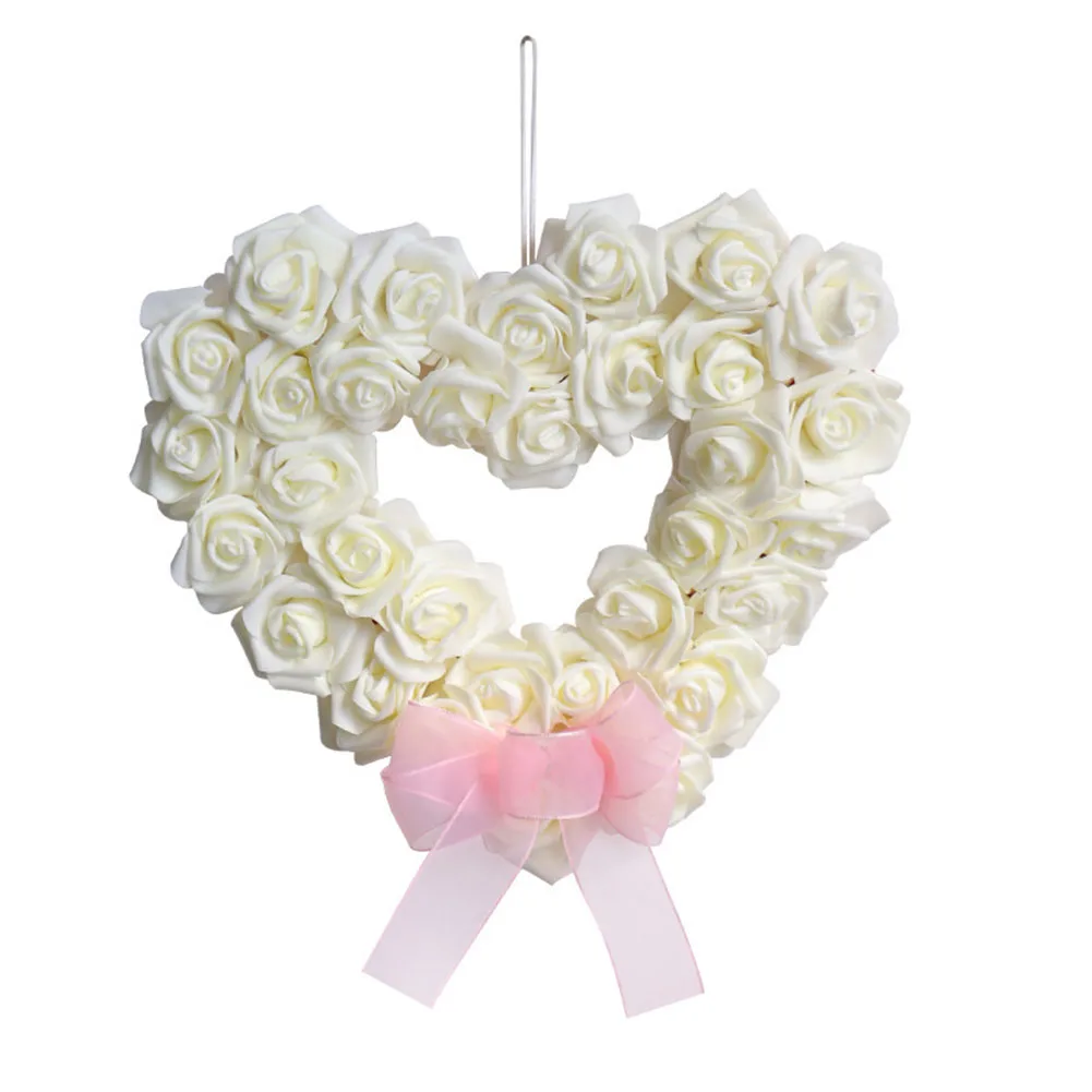 Elegant Valentine's Day Love Garland Simulated Rose Wreath Pendant for Wedding Party Scene Decoration Premium Material
Elegant Valentine's Day Love Garland Simulated Rose Wreath Pendant for Wedding Party Scene Decoration Premium Material