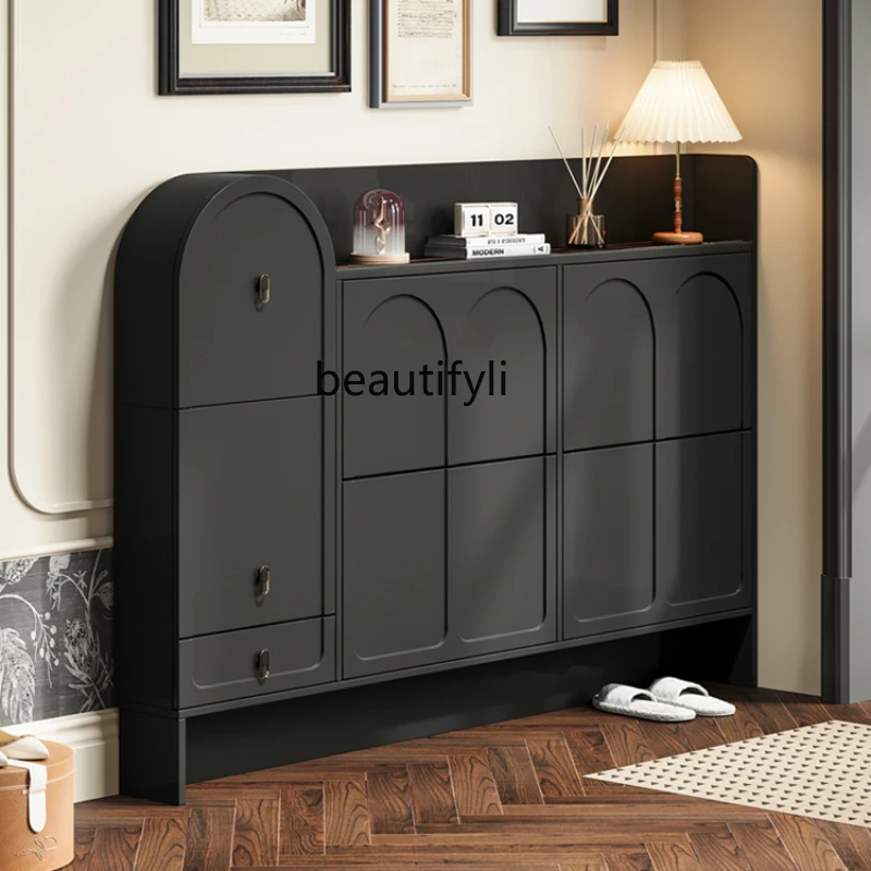 Modern Minimalist French Retro Ultra-Thin Shoe Cabinet Home Doorway Home Wall Tilting Narrow Shoe Cabinet
Modern Minimalist French Retro Ultra-Thin Shoe Cabinet Home Doorway Home Wall Tilting Narrow Shoe Cabinet