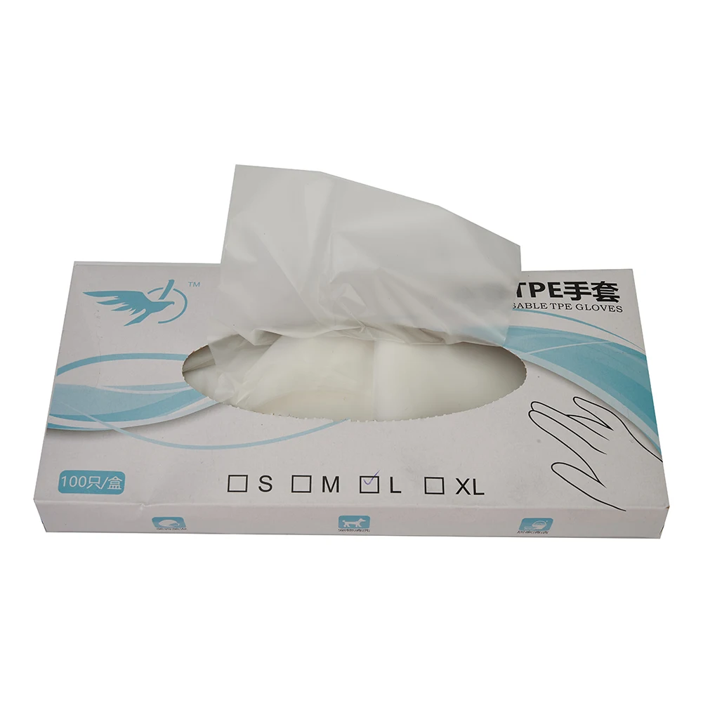 Latex free gloves for laboratory work 100 pieces of transparent vinyl TPE gloves with convenient distribution bag
Latex free gloves for laboratory work 100 pieces of transparent vinyl TPE gloves with convenient distribution bag