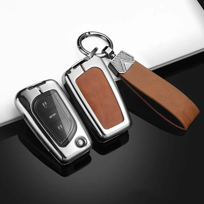 Three Colors Zinc Alloy Flip Folding Remote Key Case Cover For Toyota Levin Camry Reiz Highlander Corolla RAV4 Car Accessories
Three Colors Zinc Alloy Flip Folding Remote Key Case Cover For Toyota Levin Camry Reiz Highlander Corolla RAV4 Car Accessories