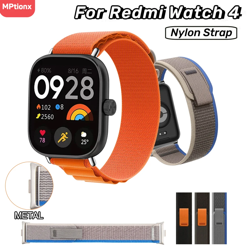 

Nylon Loop Strap for For Xiaomi Redmi Watch 4 Adjustable Elastic Bracelet Watchband for iWatch Mi Band 8 Pro Band Accessories