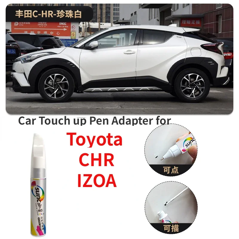 

Car Touch up Pen Adapter for Toyota CHR IZOA Paint Fixer Pearl White Lingshang Dazzle Crystal Black Coral Red Automobile Coating