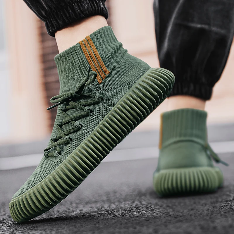 Fashion Brand Casual Shoes High-top Kintted Sneakers for Men Comfortable Sock Shoes Breathable Vulcanized Men's Shoes Zapatillas
Fashion Brand Casual Shoes High-top Kintted Sneakers for Men Comfortable Sock Shoes Breathable Vulcanized Men's Shoes Zapatillas