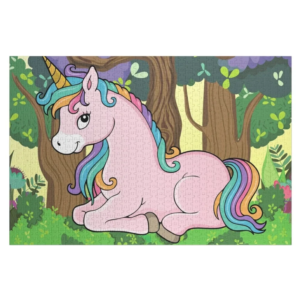 

Unicorn Jigsaw Puzzle Personalized Baby Toy Game Children Custom Photo Puzzle