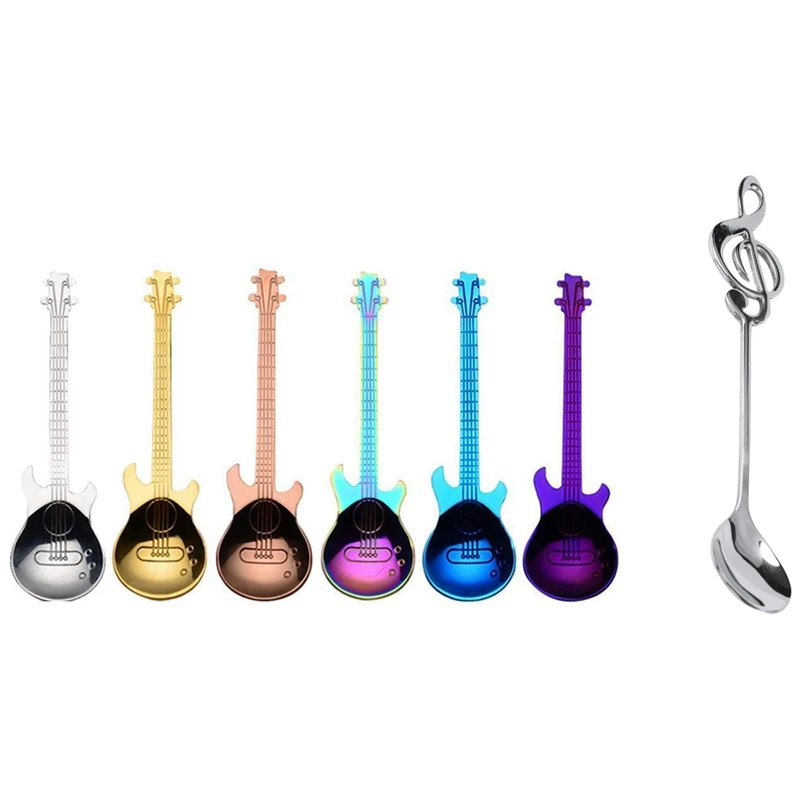 Big Deal 6 Pcs Coffee Teaspoons Guitar Spoon,Stainless Steel Colorful & 8Pcs Cute Music Theme Tea Stirring Spoon Coffee Spoon
Big Deal 6 Pcs Coffee Teaspoons Guitar Spoon,Stainless Steel Colorful & 8Pcs Cute Music Theme Tea Stirring Spoon Coffee Spoon