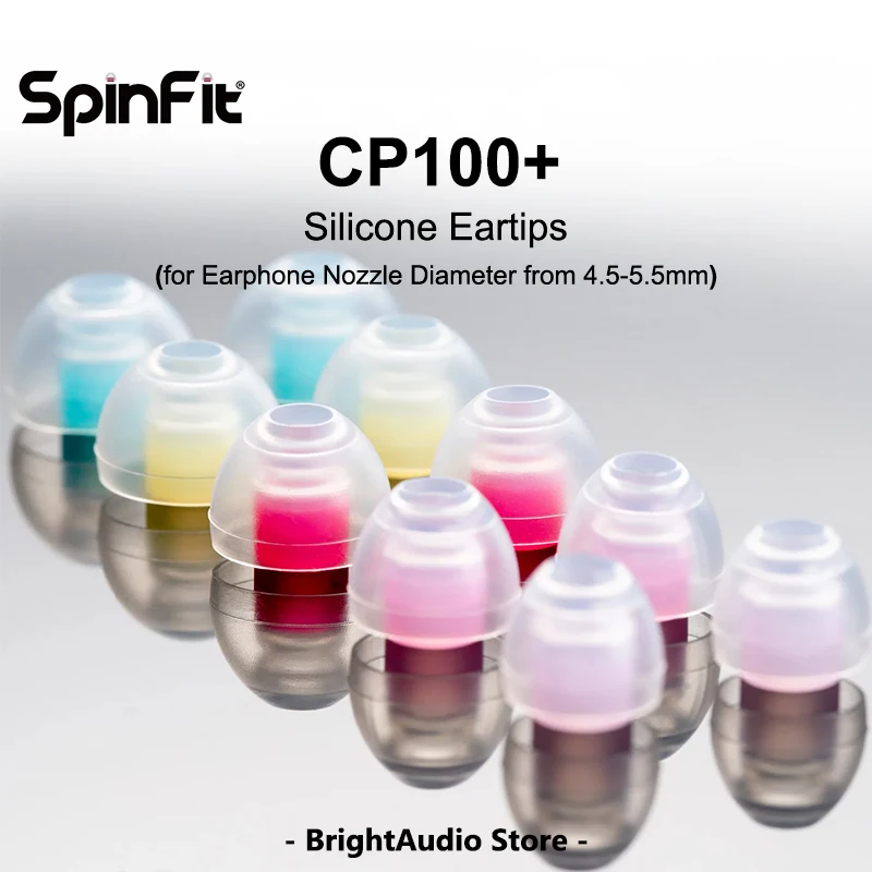 

SpinFit CP100 + PLUS Silicone Eartips for HIFI Earphone Nozzle Diameter 4.5-5.5mm