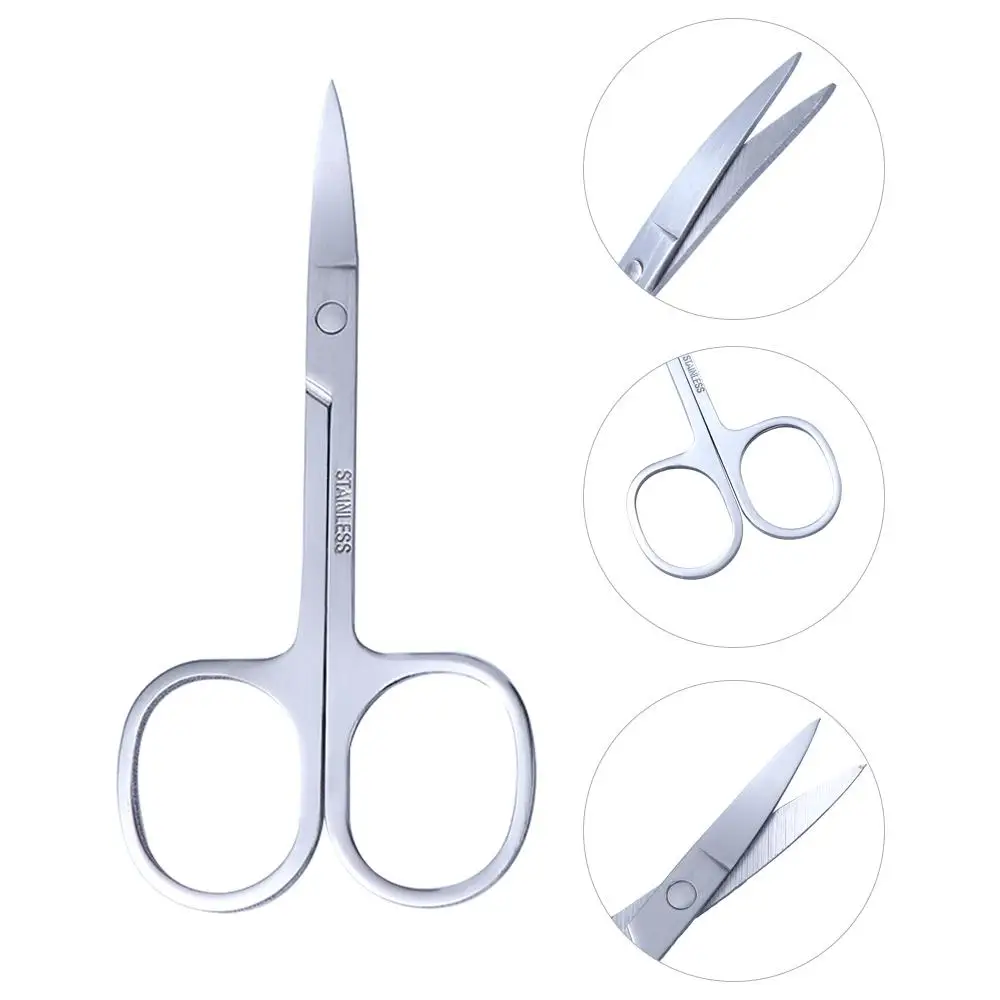 

Professional With Sharp Head Beauty Tool Face Hair Removal Makeup Scissors Eyebrow Scissors Nose Trimmer
