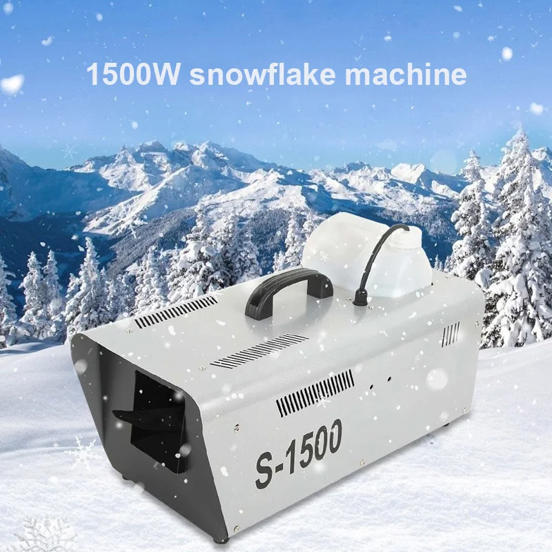 

1500W Snow Making Machine Snowflake Generator Machine Snow For Special Stage DJ Party Livehouse By Wire/Remote Control