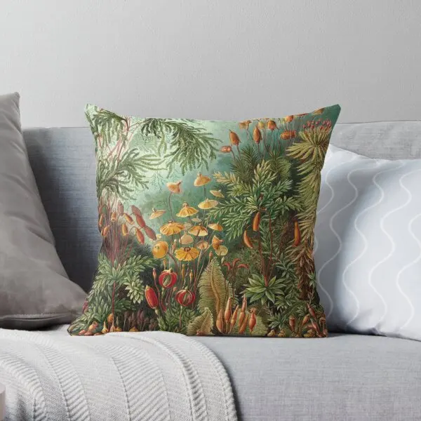 

Vintage Plants Decorative Nature Paintin Printing Throw Pillow Cover Decorative Sofa Bedroom Pillows not include One Side