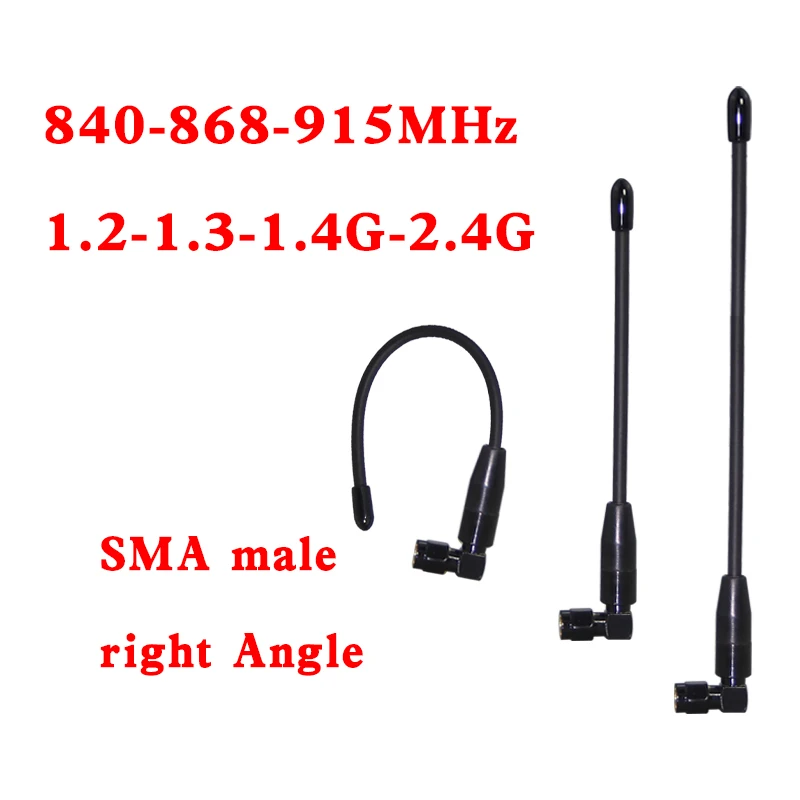 840-868-915MHz 1.2G-1.3G-1.4G/WIFI 2.4G Soft whip high gain UAV picture data transmission antenna Right Angle SMA Male connector
840-868-915MHz 1.2G-1.3G-1.4G/WIFI 2.4G Soft whip high gain UAV picture data transmission antenna Right Angle SMA Male connector
