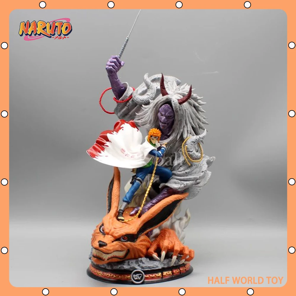 

Naruto Gk Namikaze Minato Anime Figure 27cm Hatake Kakashi Figure Pvc Statue Model Ornament Collection Decora Figurine Doll Toy