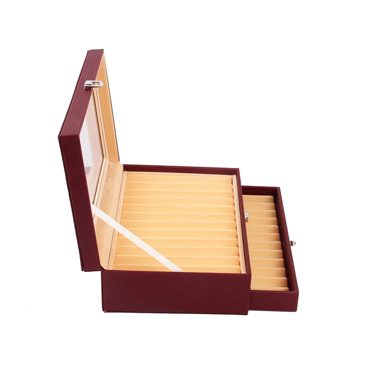 24 Slots Wooden Pen Display Storage Box Luxury 2 Layer PU Pen Case Fountain Pen-Collector Jewelry Organizer Wine
24 Slots Wooden Pen Display Storage Box Luxury 2 Layer PU Pen Case Fountain Pen-Collector Jewelry Organizer Wine