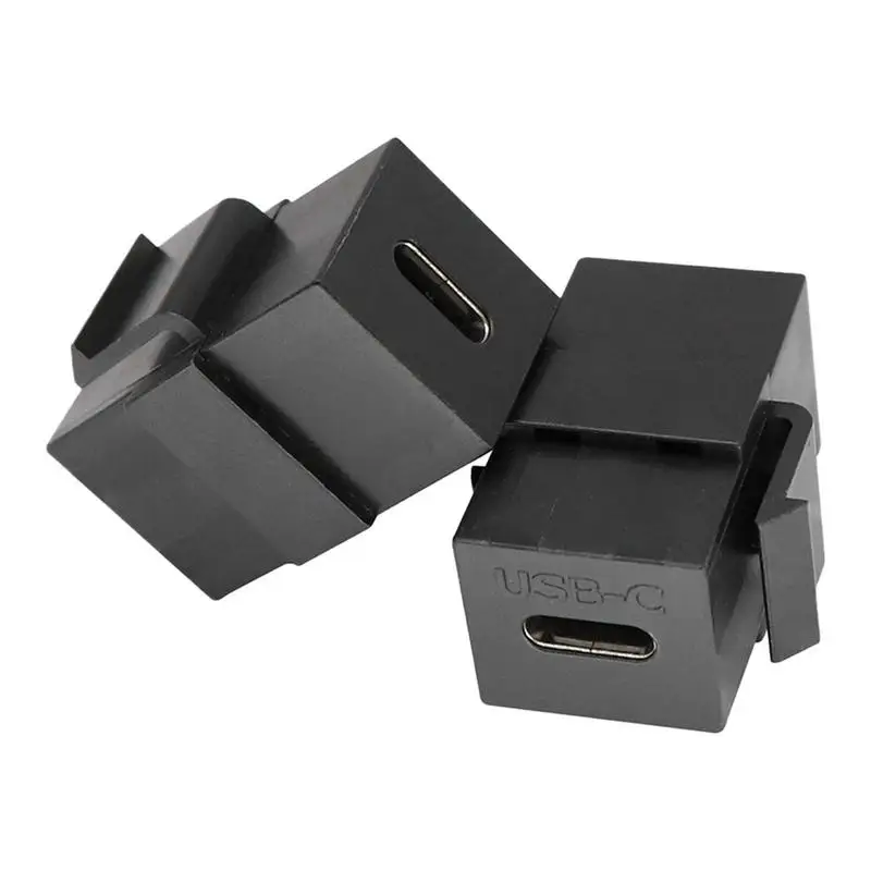 Вставки USB C Keystone Jack, вставка USB 3,1 типа C «Мама-мама», адаптер с защелкой, прочный и легкий адаптер для